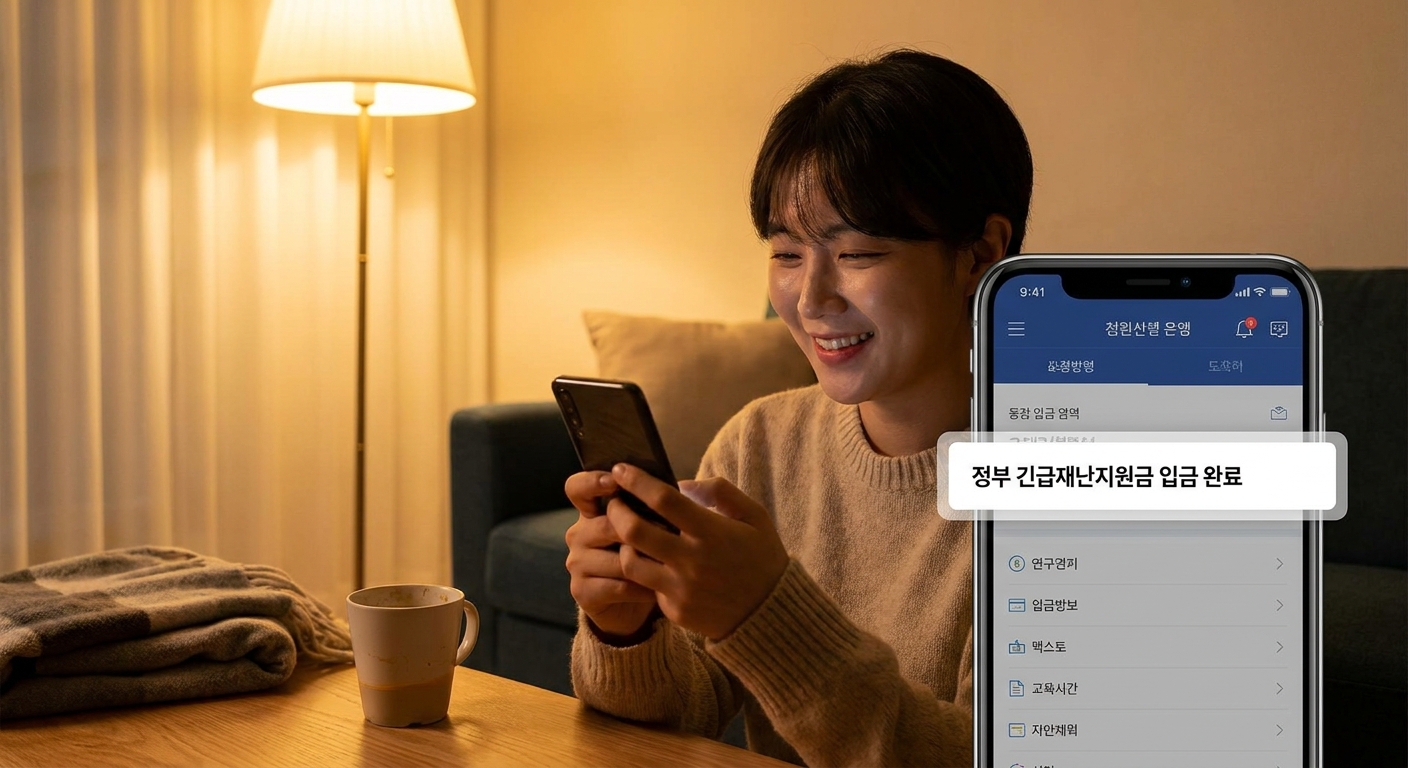 고유가 피해지원금 지급일 카드 충전 확인 화면
